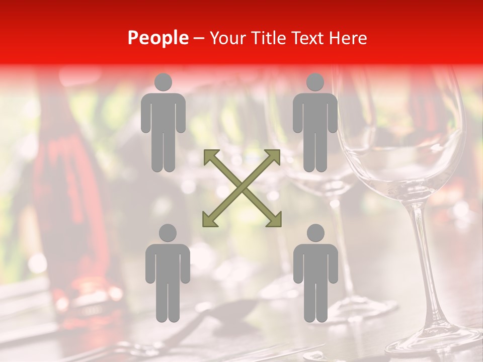 Dining Table Dining Stereotypically Upper Class PowerPoint Template