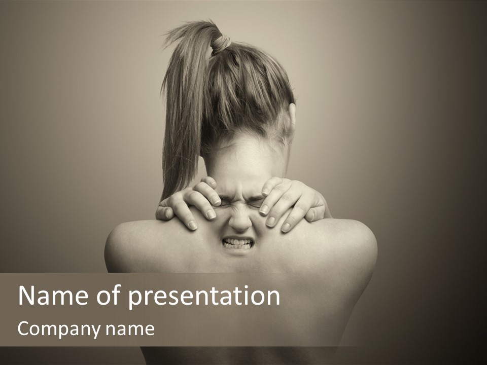 Spine Ache Pain PowerPoint Template