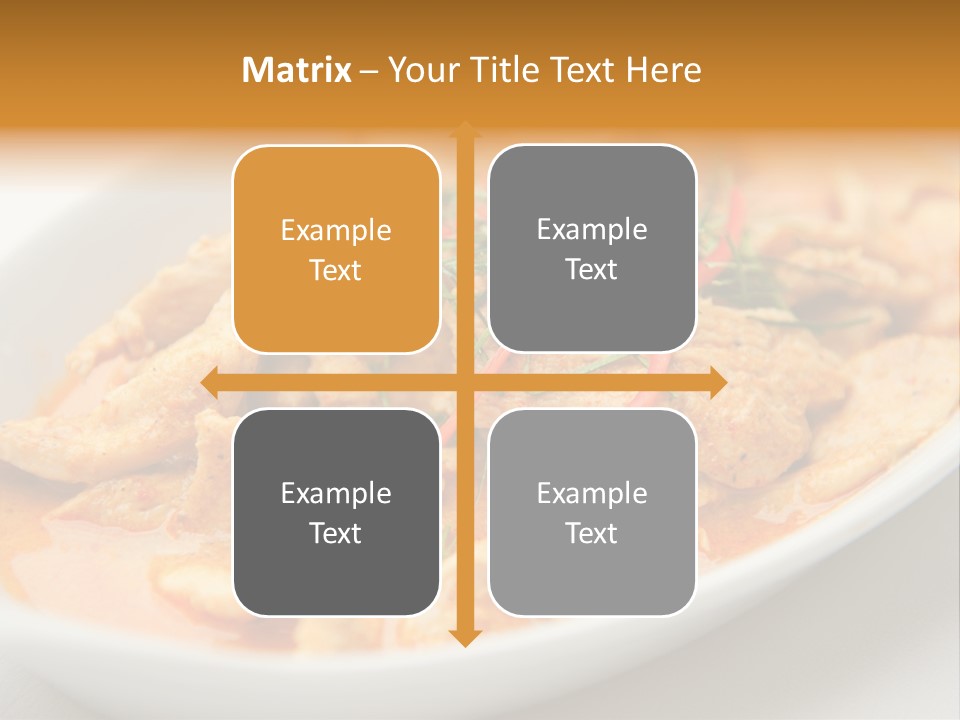 Health Vegetables Cooked PowerPoint Template