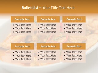 Health Vegetables Cooked PowerPoint Template