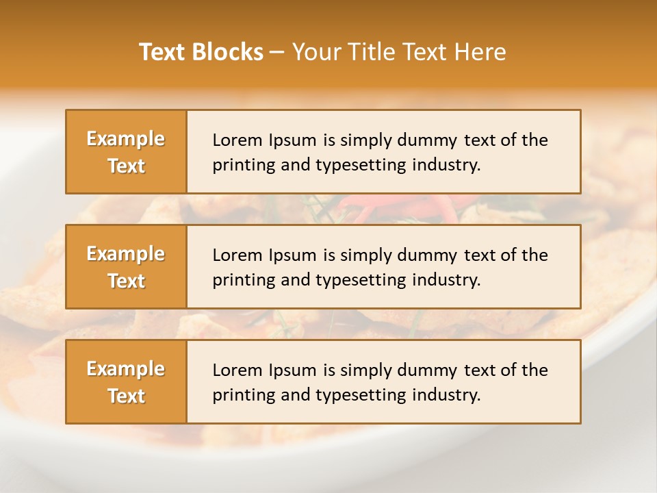 Health Vegetables Cooked PowerPoint Template