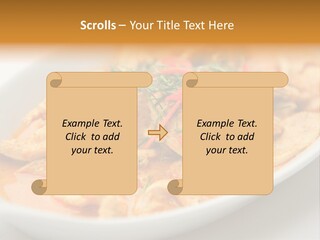 Health Vegetables Cooked PowerPoint Template