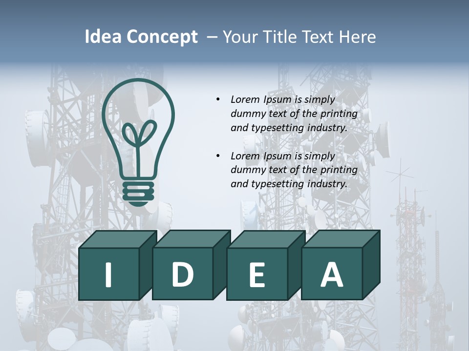 Mast Repeater Future PowerPoint Template