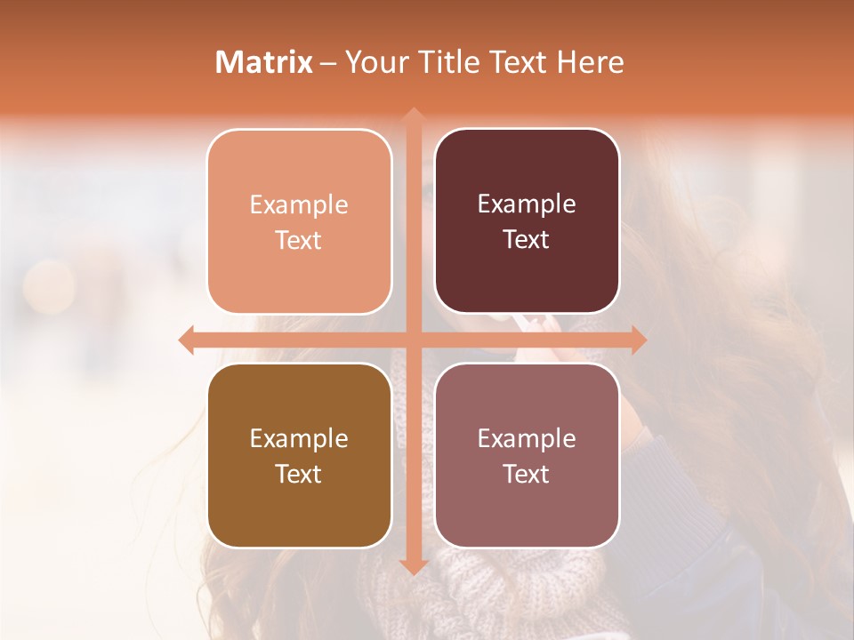 A Woman Brushing Her Teeth With A Toothbrush PowerPoint Template