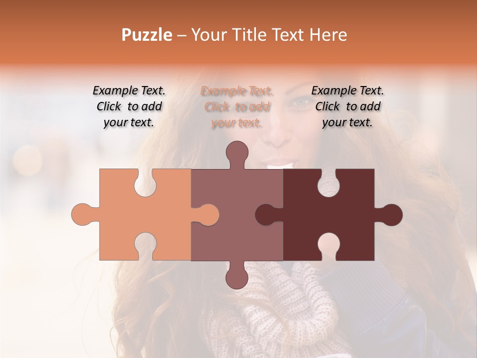 A Woman Brushing Her Teeth With A Toothbrush PowerPoint Template