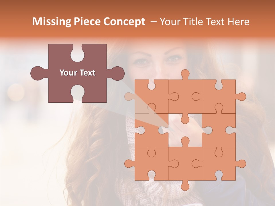 A Woman Brushing Her Teeth With A Toothbrush PowerPoint Template