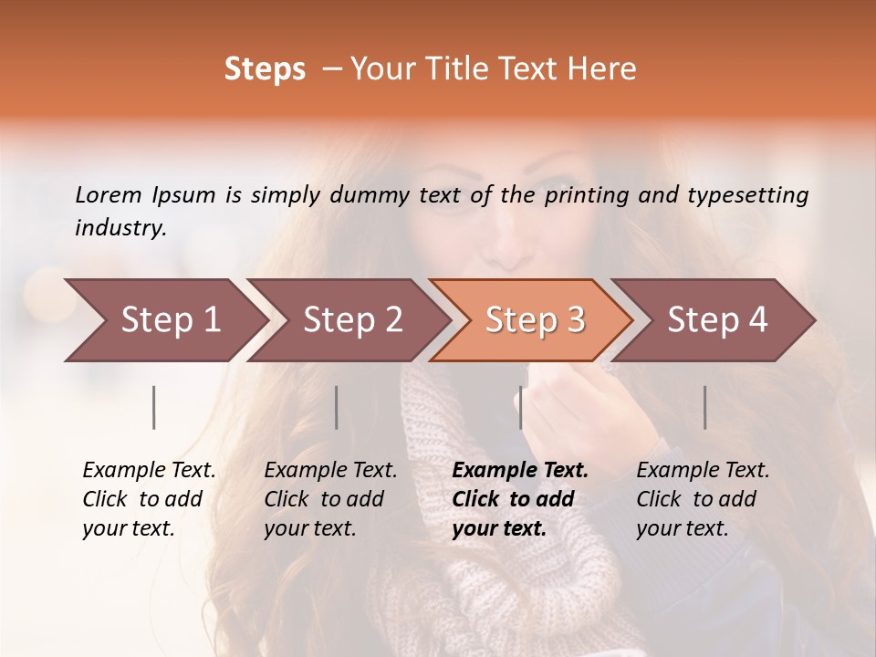 A Woman Brushing Her Teeth With A Toothbrush PowerPoint Template