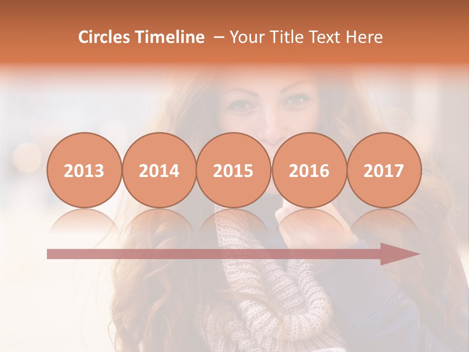 A Woman Brushing Her Teeth With A Toothbrush PowerPoint Template