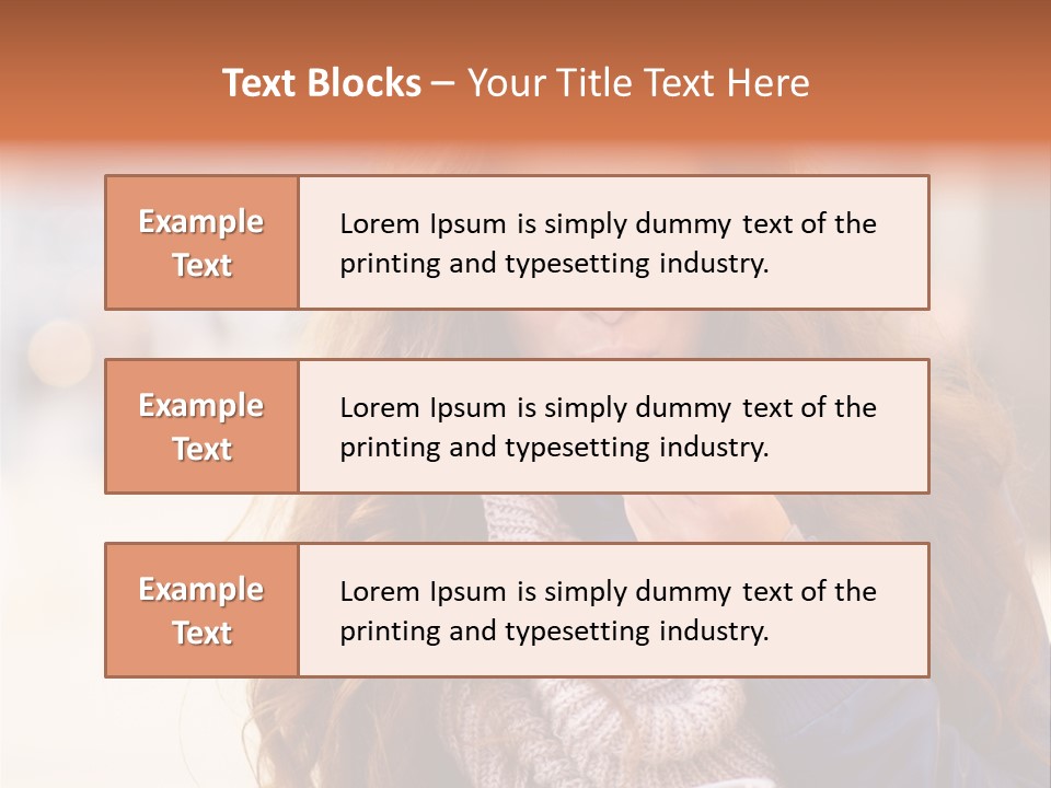 A Woman Brushing Her Teeth With A Toothbrush PowerPoint Template