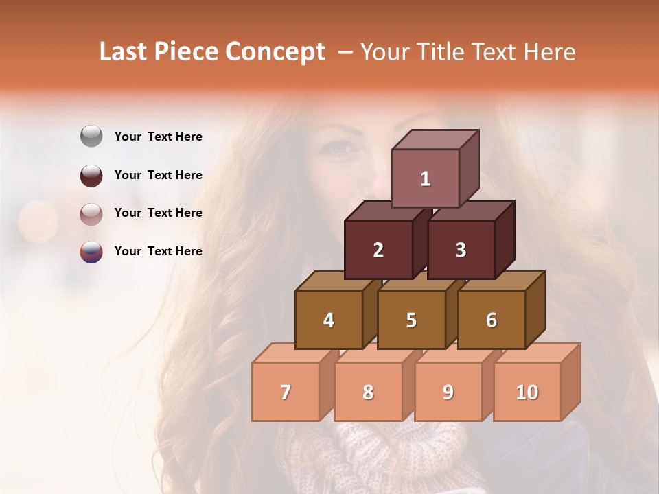 A Woman Brushing Her Teeth With A Toothbrush PowerPoint Template