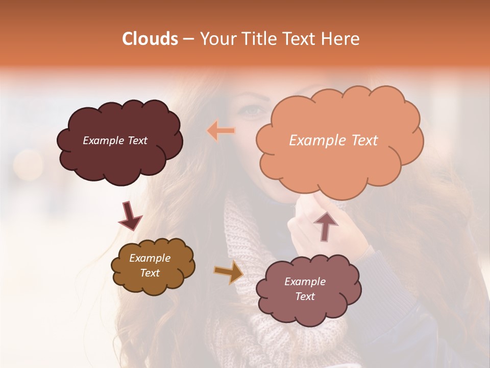 A Woman Brushing Her Teeth With A Toothbrush PowerPoint Template