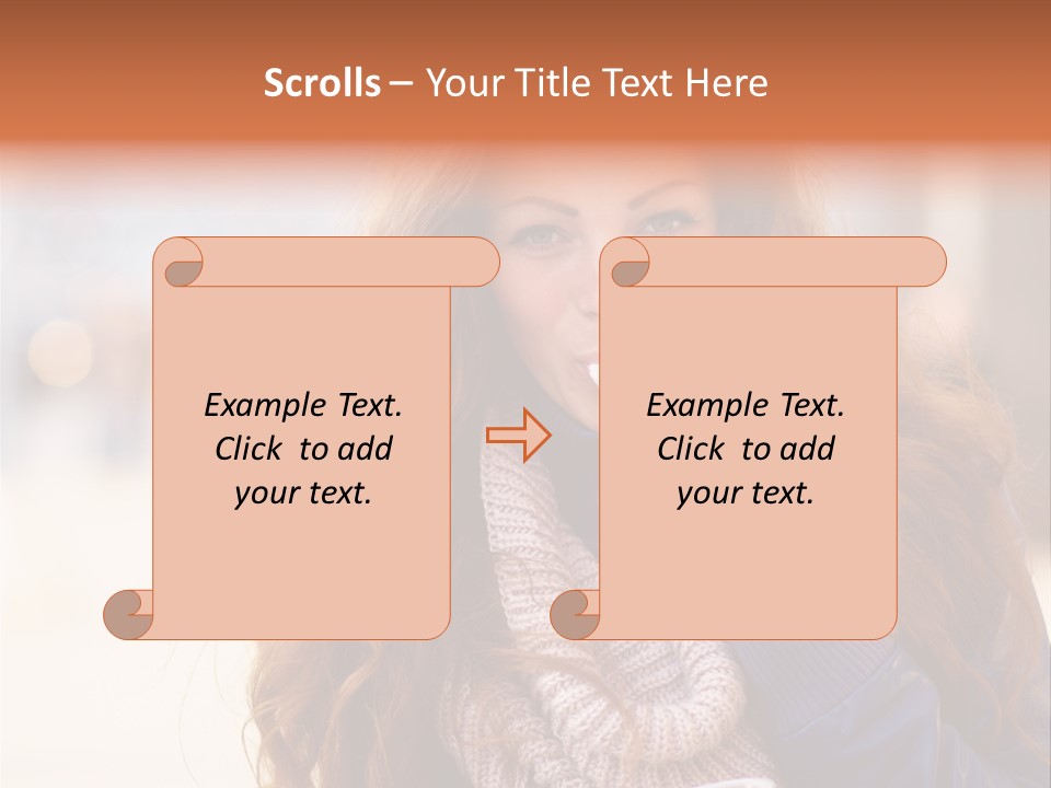 A Woman Brushing Her Teeth With A Toothbrush PowerPoint Template