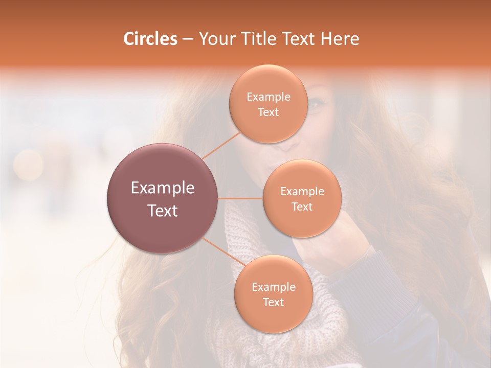 A Woman Brushing Her Teeth With A Toothbrush PowerPoint Template