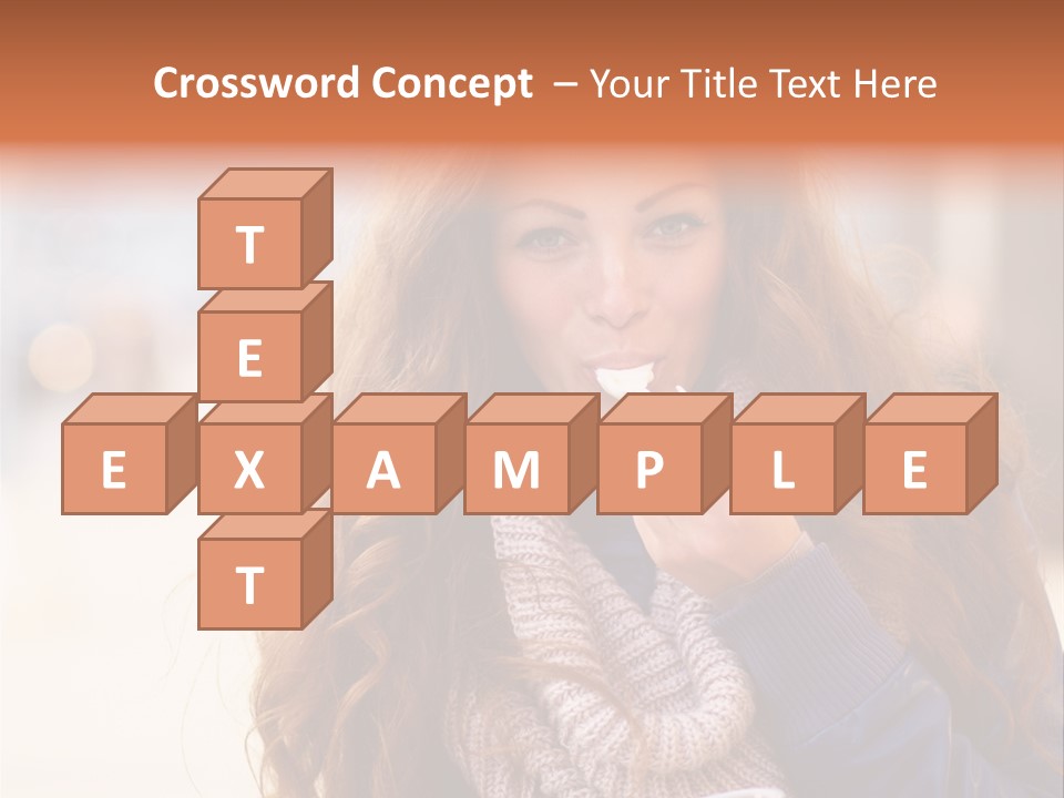 A Woman Brushing Her Teeth With A Toothbrush PowerPoint Template