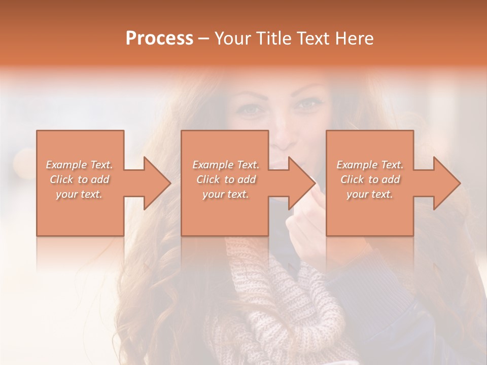 A Woman Brushing Her Teeth With A Toothbrush PowerPoint Template