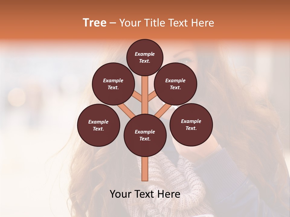 A Woman Brushing Her Teeth With A Toothbrush PowerPoint Template