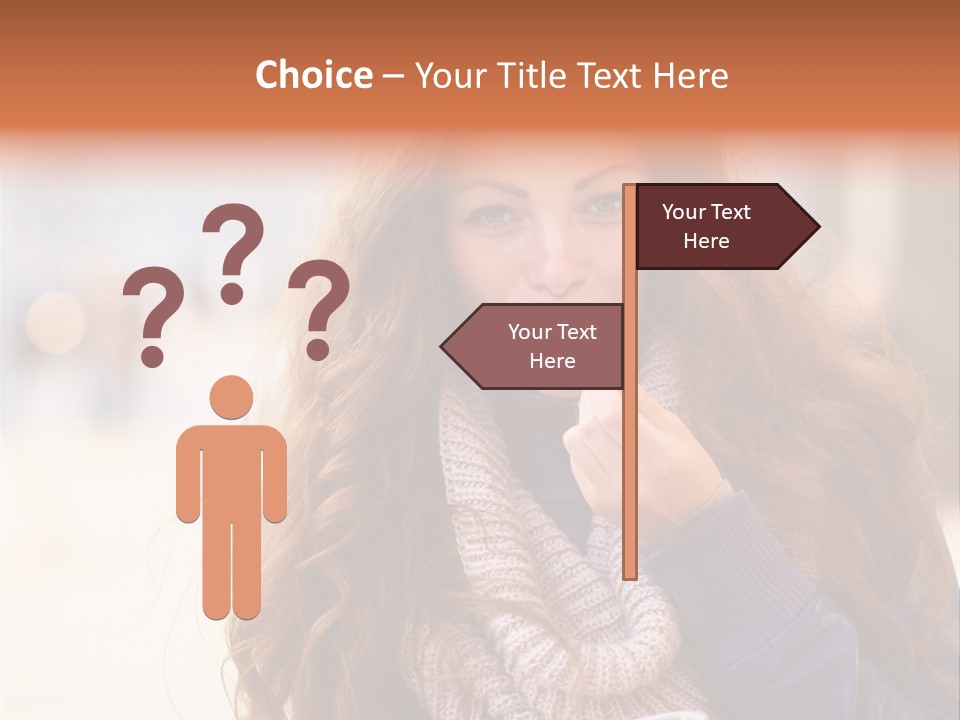 A Woman Brushing Her Teeth With A Toothbrush PowerPoint Template