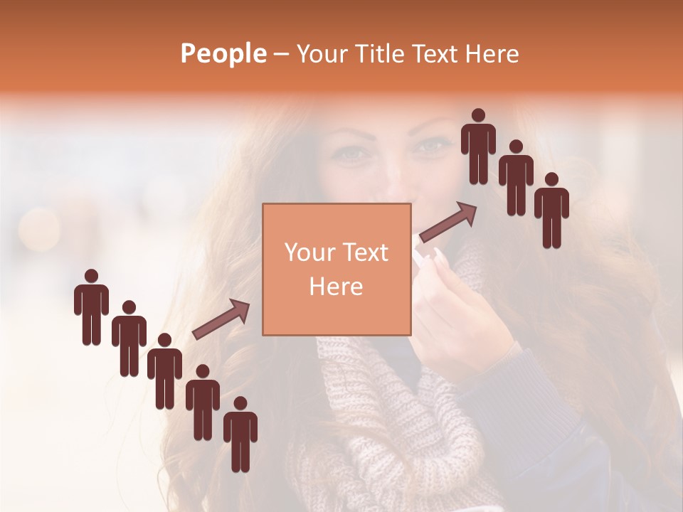 A Woman Brushing Her Teeth With A Toothbrush PowerPoint Template