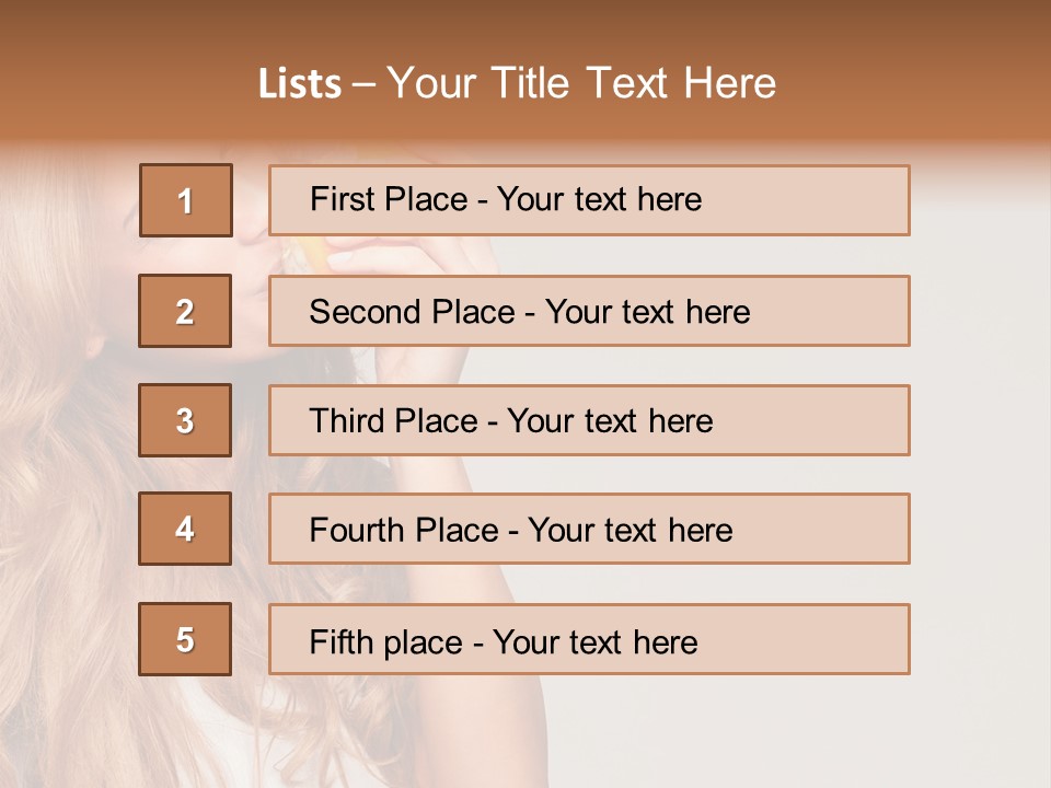 Thirst Attractive Piece PowerPoint Template