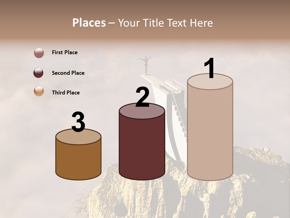 Landscape Dangerous Sportsman PowerPoint Template