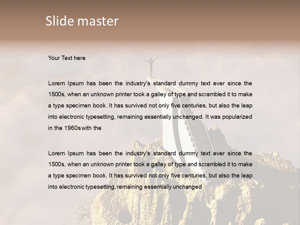 Landscape Dangerous Sportsman PowerPoint Template