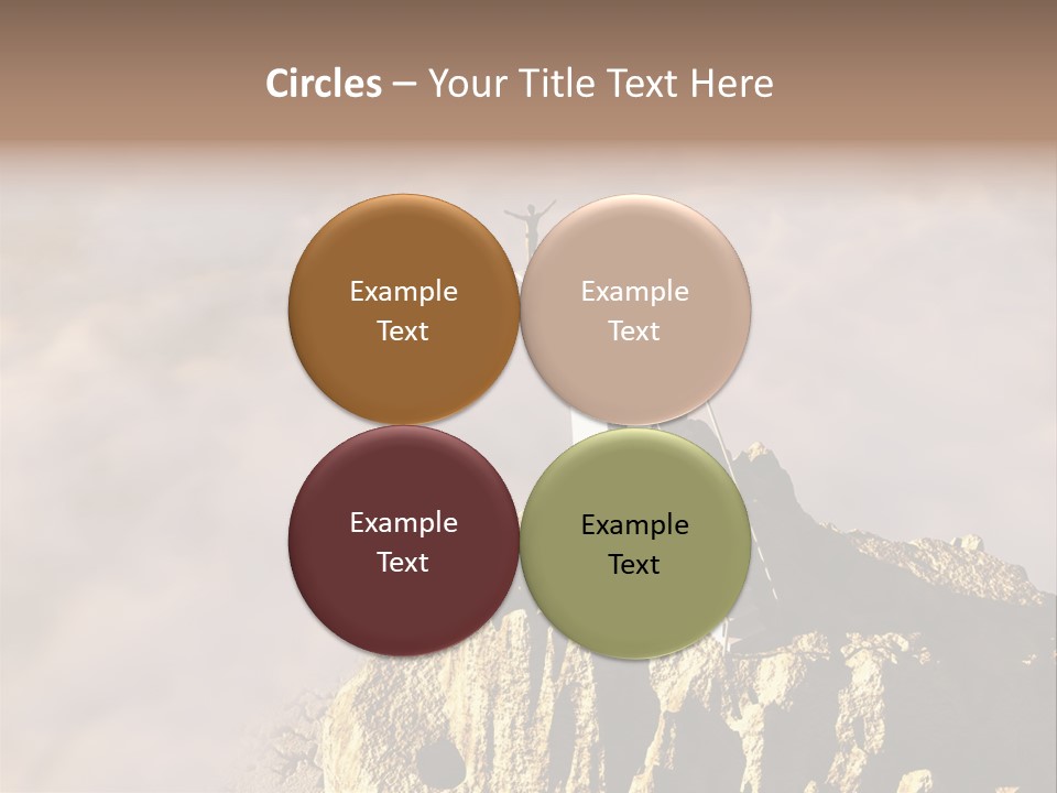 Landscape Dangerous Sportsman PowerPoint Template