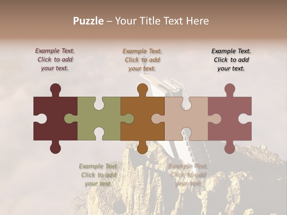 Landscape Dangerous Sportsman PowerPoint Template