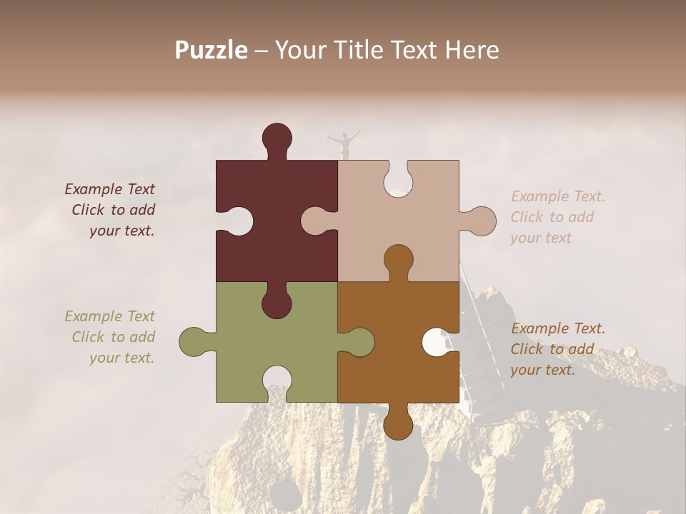 Landscape Dangerous Sportsman PowerPoint Template