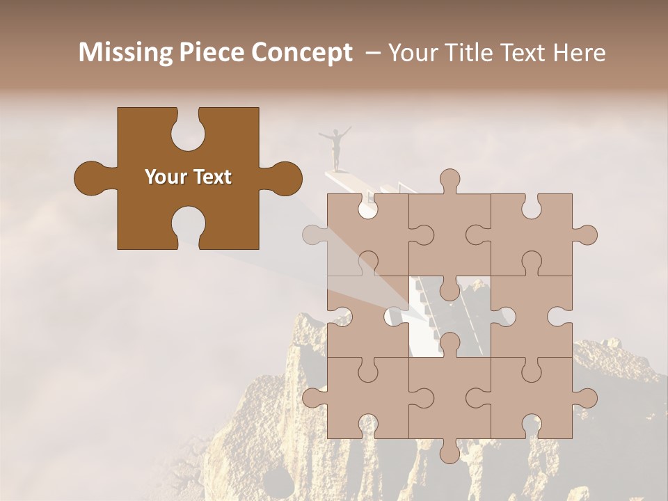 Landscape Dangerous Sportsman PowerPoint Template