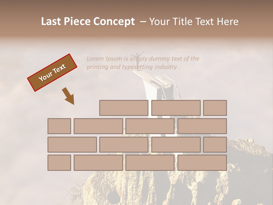 Landscape Dangerous Sportsman PowerPoint Template