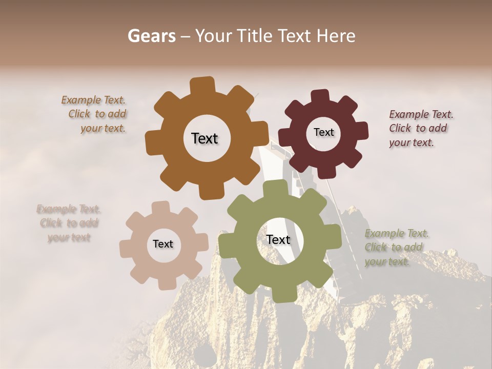 Landscape Dangerous Sportsman PowerPoint Template