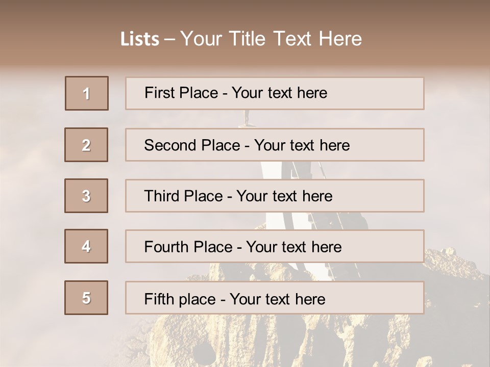 Landscape Dangerous Sportsman PowerPoint Template