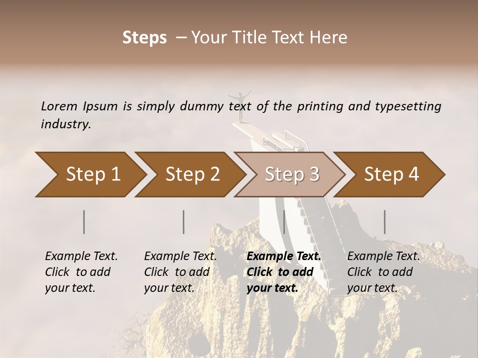 Landscape Dangerous Sportsman PowerPoint Template