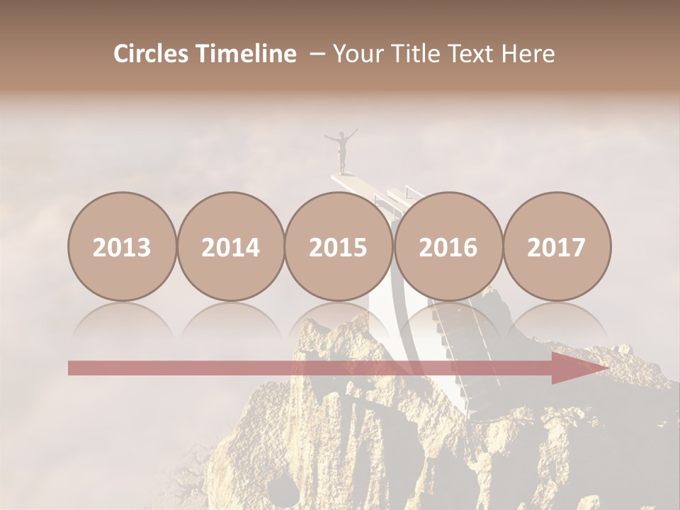 Landscape Dangerous Sportsman PowerPoint Template