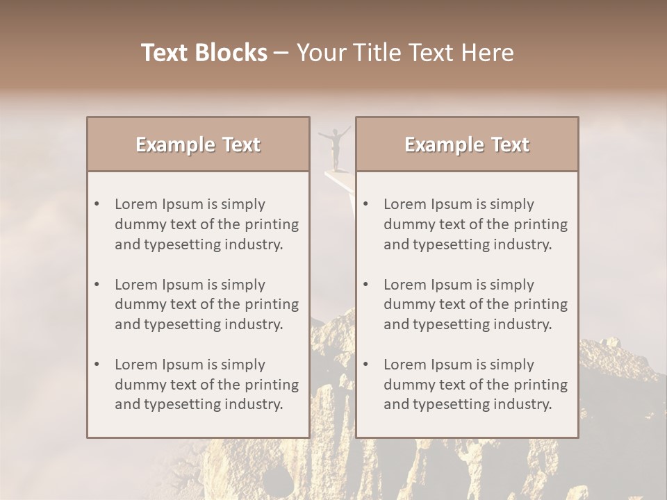 Landscape Dangerous Sportsman PowerPoint Template