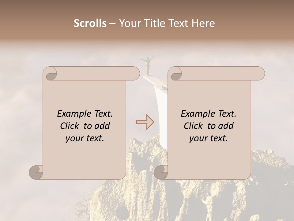 Landscape Dangerous Sportsman PowerPoint Template