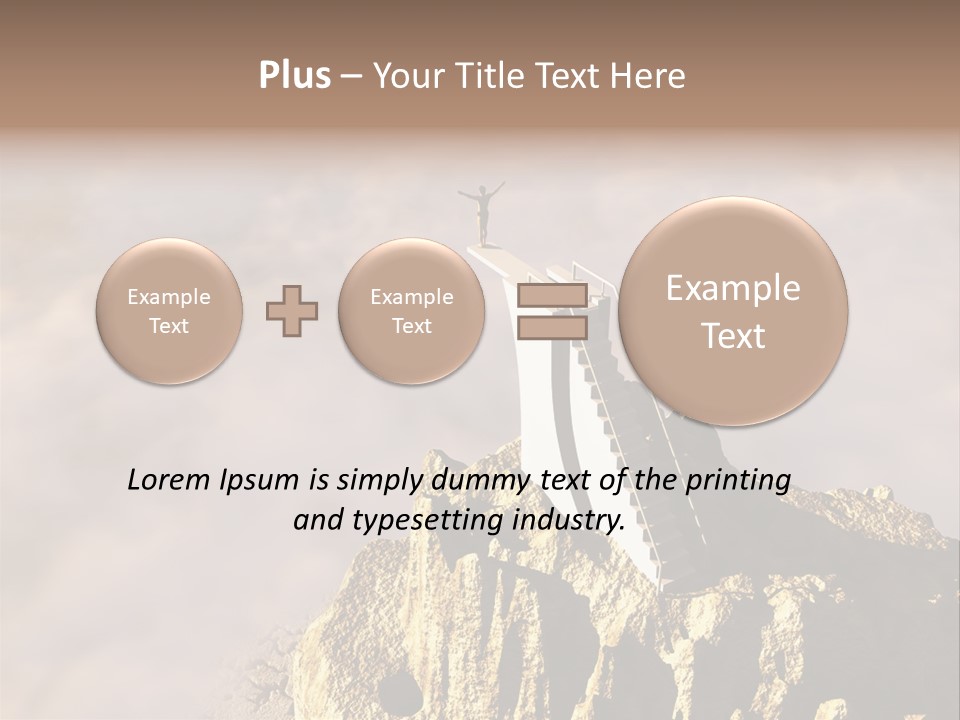 Landscape Dangerous Sportsman PowerPoint Template