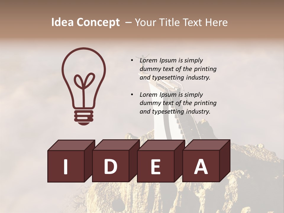 Landscape Dangerous Sportsman PowerPoint Template