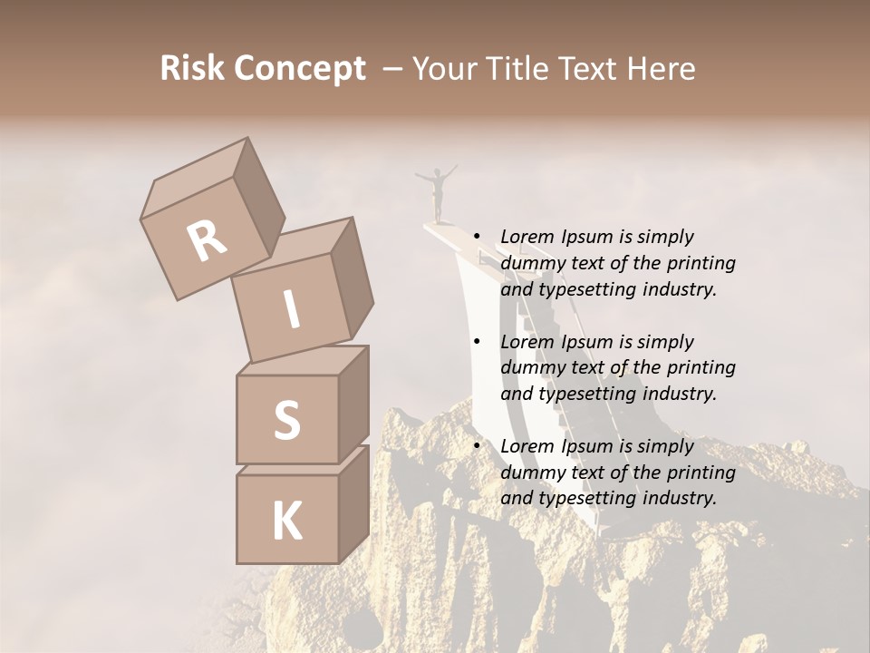 Landscape Dangerous Sportsman PowerPoint Template