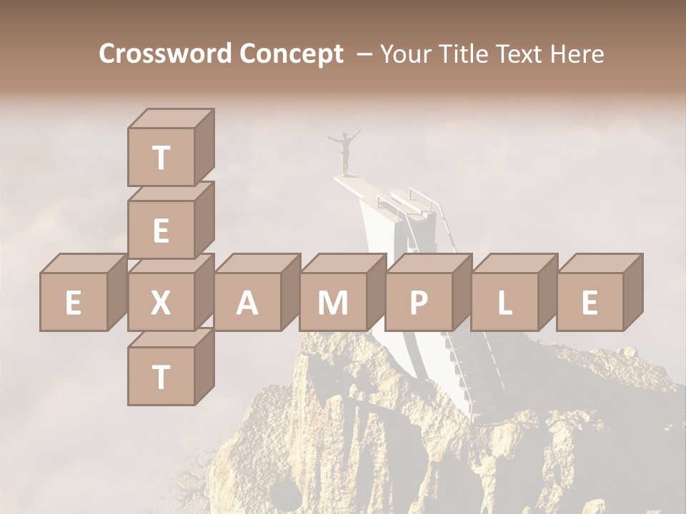 Landscape Dangerous Sportsman PowerPoint Template