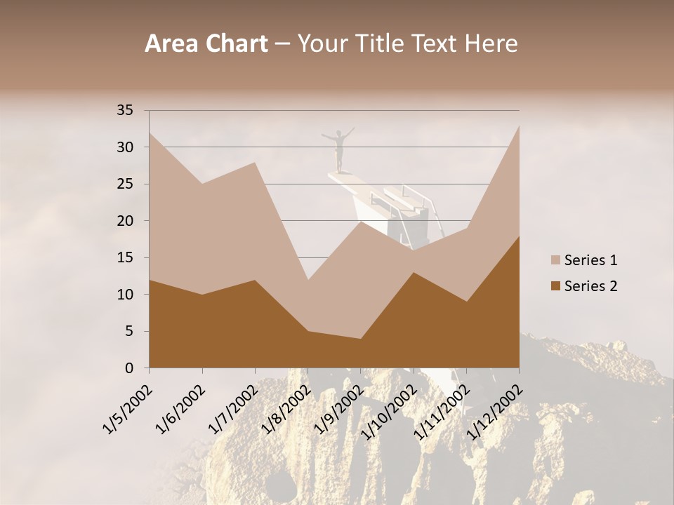 Landscape Dangerous Sportsman PowerPoint Template