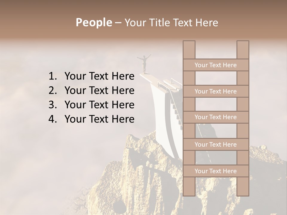 Landscape Dangerous Sportsman PowerPoint Template