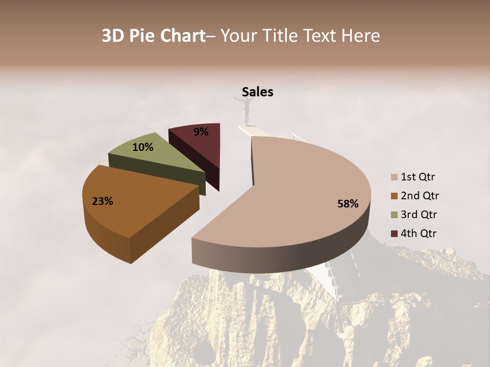 Landscape Dangerous Sportsman PowerPoint Template
