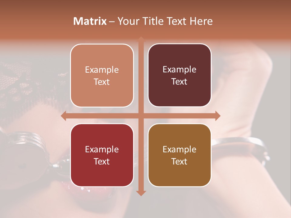 Fabric Exotic Lipstick PowerPoint Template