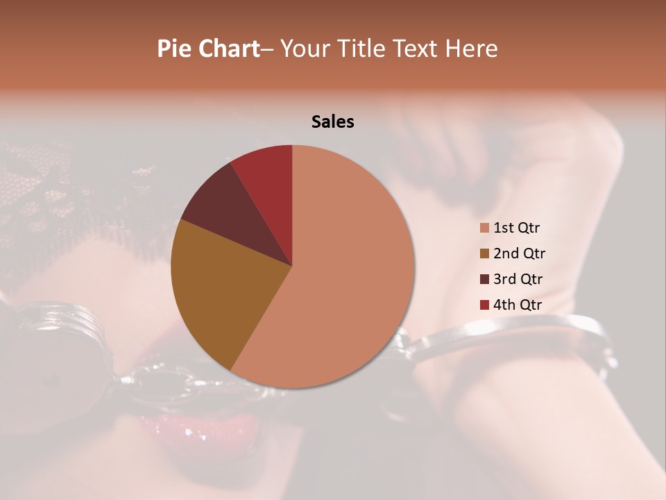 Fabric Exotic Lipstick PowerPoint Template