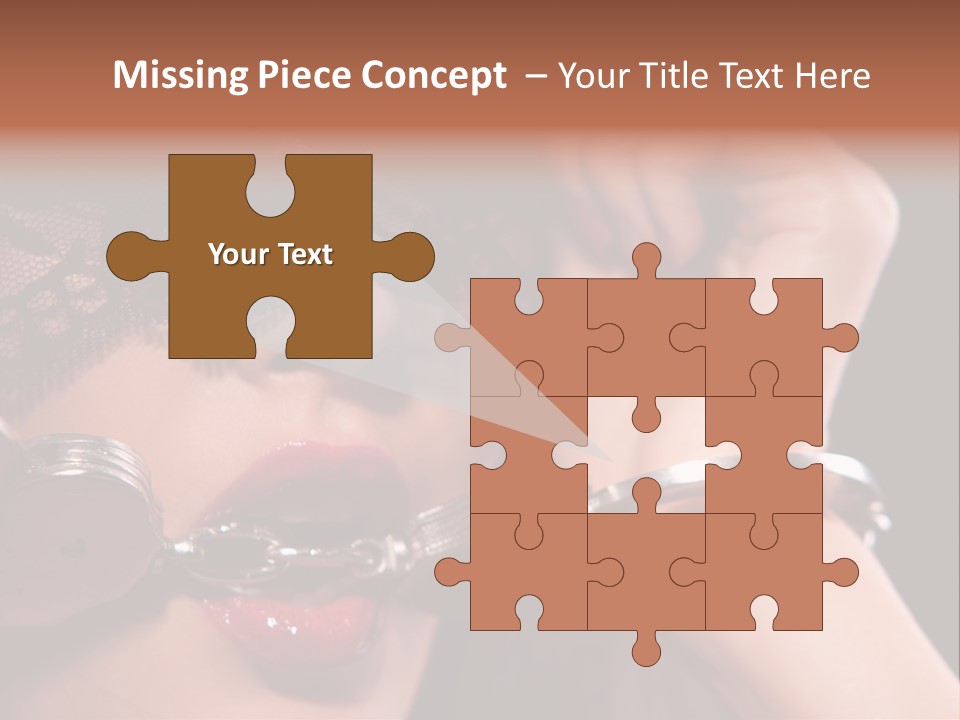 Fabric Exotic Lipstick PowerPoint Template