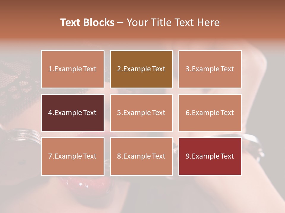 Fabric Exotic Lipstick PowerPoint Template