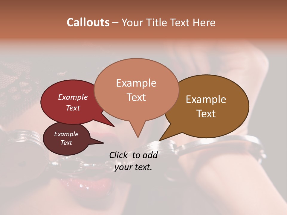 Fabric Exotic Lipstick PowerPoint Template