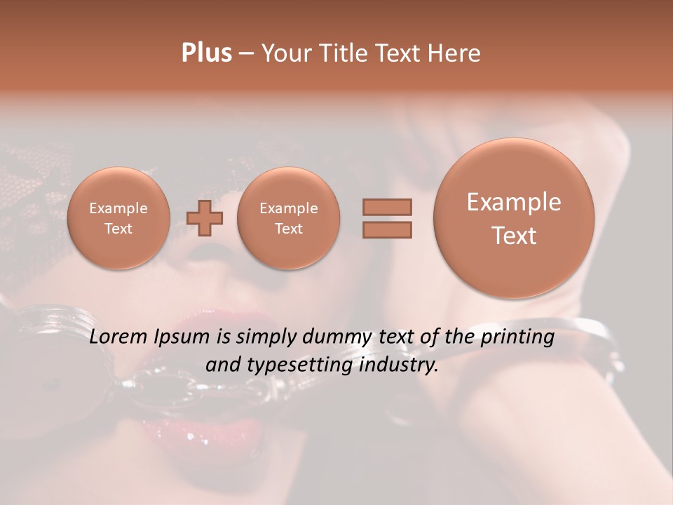 Fabric Exotic Lipstick PowerPoint Template