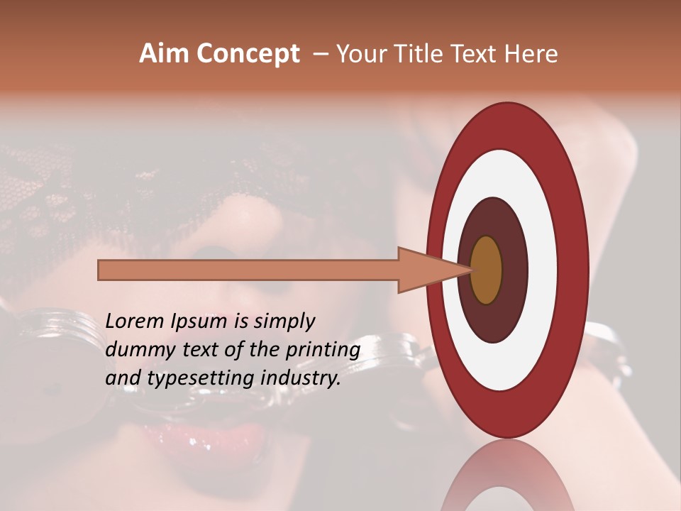 Fabric Exotic Lipstick PowerPoint Template